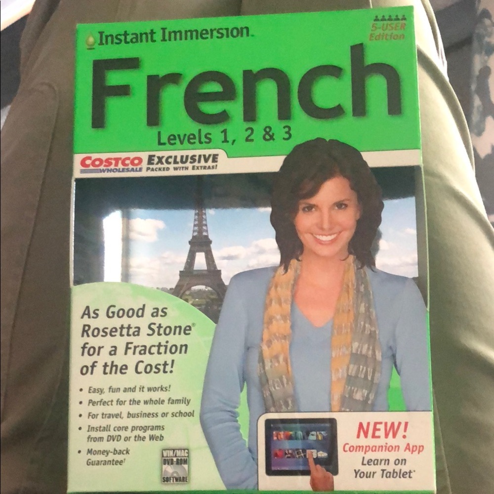 French Levels 1, 2 & 3 Language Learning Software